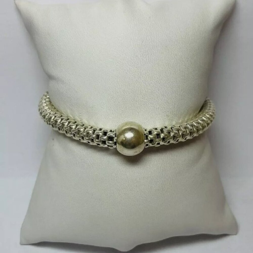 Silpada Sterling Silver Flexible Chic Mesh Stretch Bracelet B2788